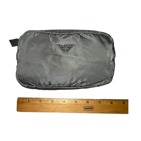Prada Tessuto Nylon Cosmetic Pouch Gray - Picture 5 of 10